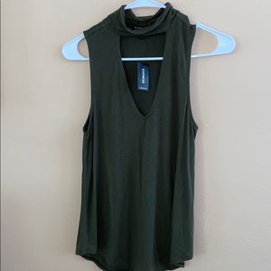 EXPRESS Olive Green Tank; NWT